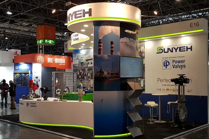 Beursstand PowerPlastics en Sunyeh op de Aquatech