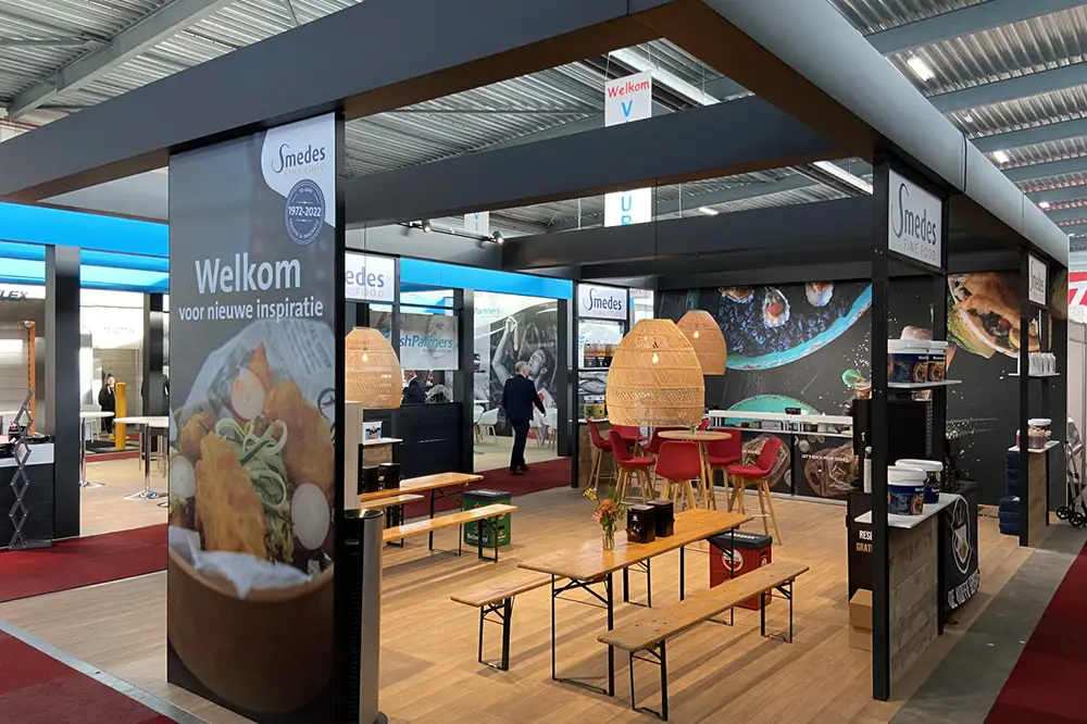 Beursstand Smedes Fine Food op de Spakenburgse Visbeurs