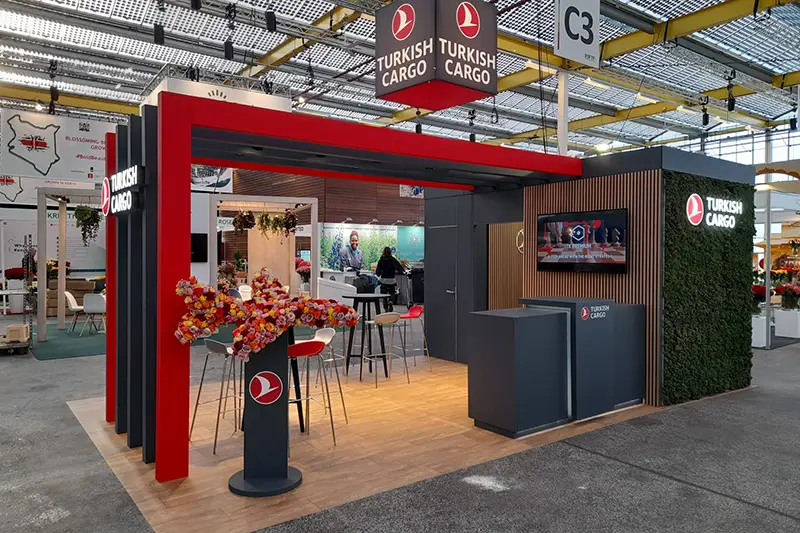 Beursstand Turkish Cargo op de IFTF.