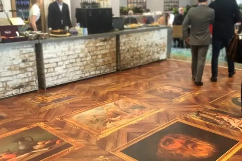Gepersonaliseerde vloer van vinyl