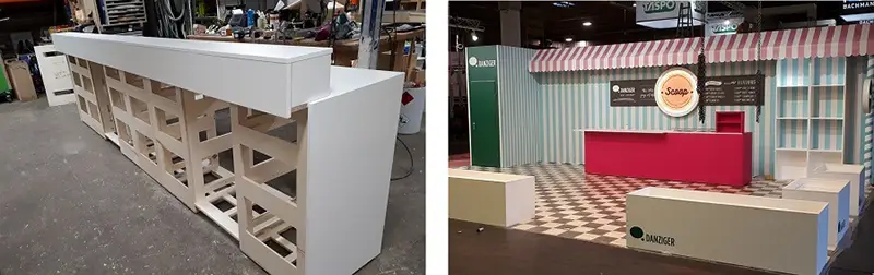 Voorbeeld van een herbruikbaar balie element