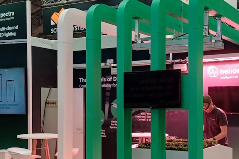 Beursstand van Heliospectra op GreenTech.