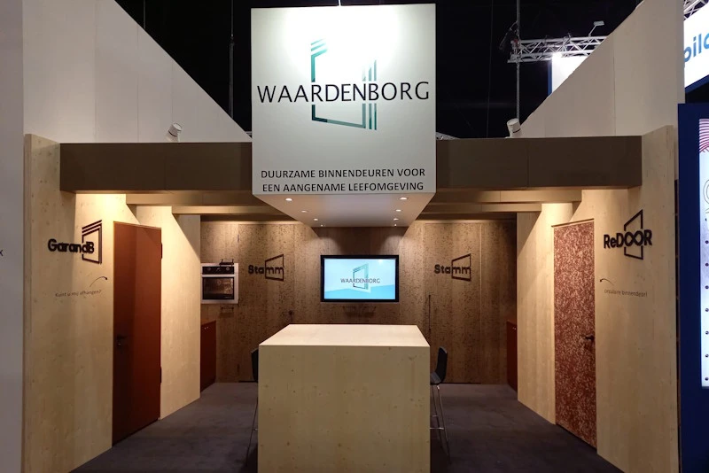 Beursstand Waardenborg.