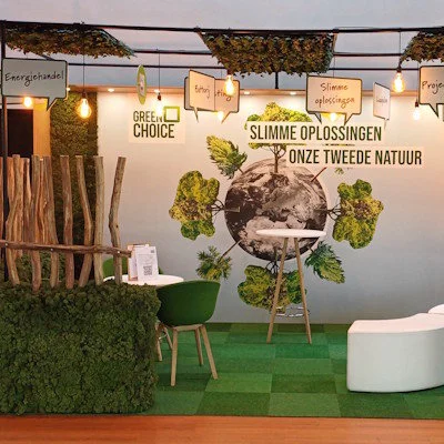 Beursstand Greenchoice op HIER OPGEWEKT