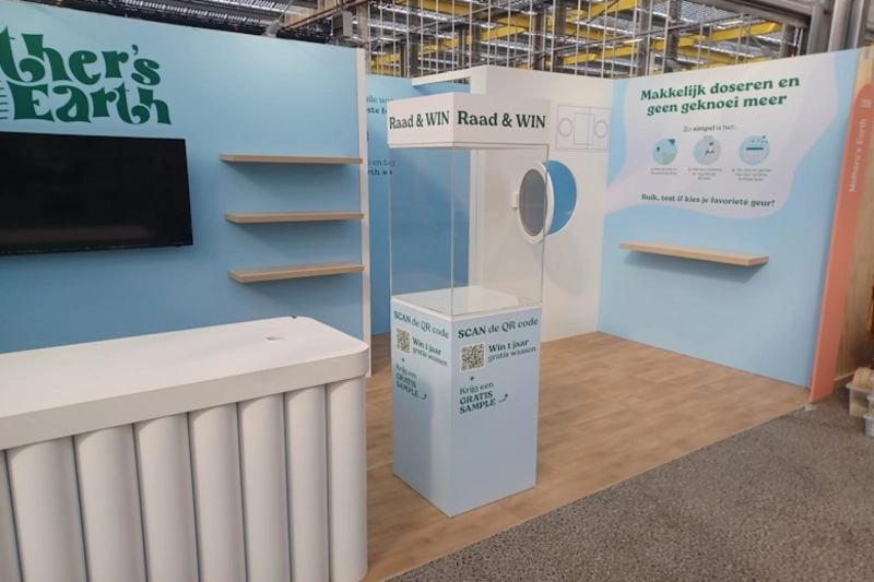 Beursstand van Mother's Earth in opdracht van Styles Concepts op de Zomerweek Libelle Margriet.